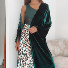 Cargar imagen en el visor de la galería, Kimono Velvet Verde