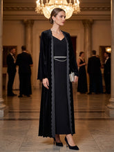 Cargar imagen en el visor de la galería, Kimono Velvet Negro