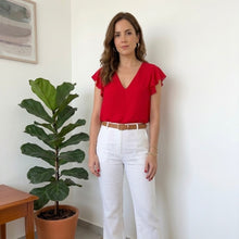Cargar imagen en el visor de la galería, Blusa Gasa Roja