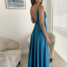 Cargar imagen en el visor de la galería, Vestido Mia Azul Petroleo