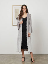 Cargar imagen en el visor de la galería, Kimono Terciopelo Gris