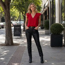 Cargar imagen en el visor de la galería, Blusa Gasa Roja