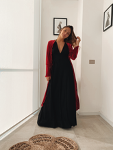 Cargar imagen en el visor de la galería, Kimono Terciopelo Rojo