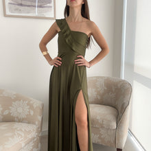 Cargar imagen en el visor de la galería, Vestido Andrea Verde Oliva
