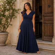 Cargar imagen en el visor de la galería, Vestido Jacinta Azul Marino
