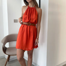 Cargar imagen en el visor de la galería, Vestido Satin Naranjo
