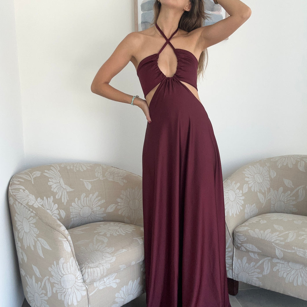 Vestido Roma Burdeo