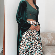 Cargar imagen en el visor de la galería, Kimono Velvet Verde
