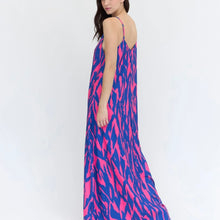 Cargar imagen en el visor de la galería, Vestido Fiona Azul/Fucsia

