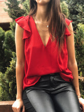 Cargar imagen en el visor de la galería, Blusa Gasa Roja

