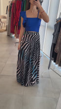 Cargar y reproducir el video en el visor de la galería, Maxifalda Zebra Azul
