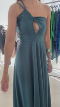 Cargar y reproducir el video en el visor de la galería, Vestido Maria Verde Petroleo

